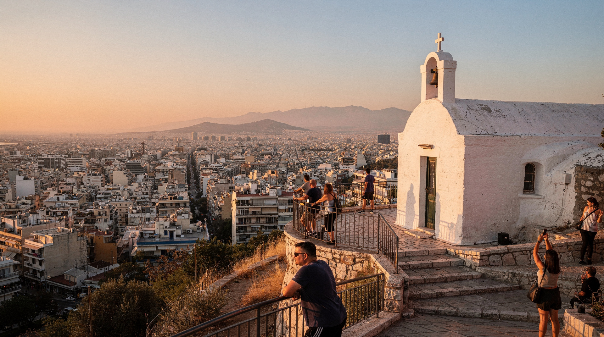 Climbing Lycabettus Hill at dawn — Athens before it wakes up