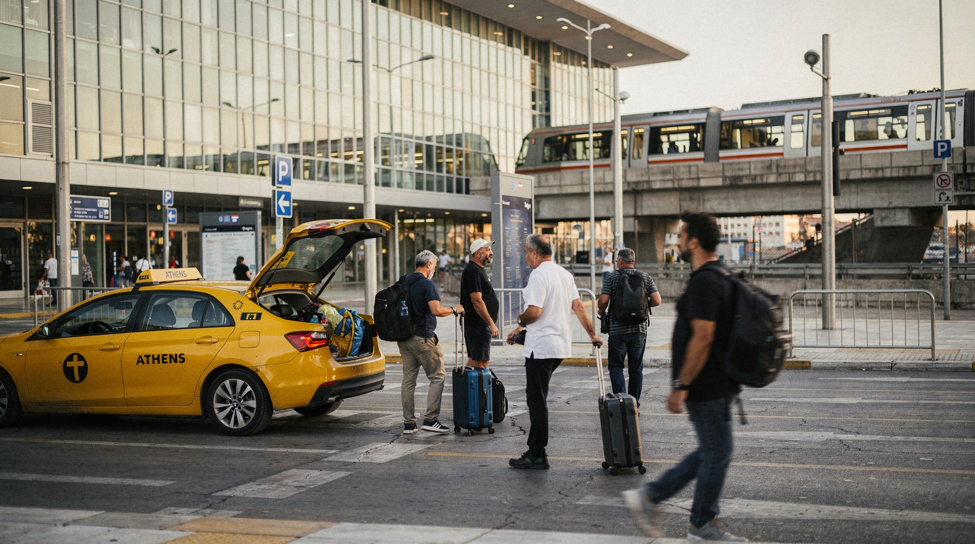Athens airport transfers: private, taxi, and shuttle options
