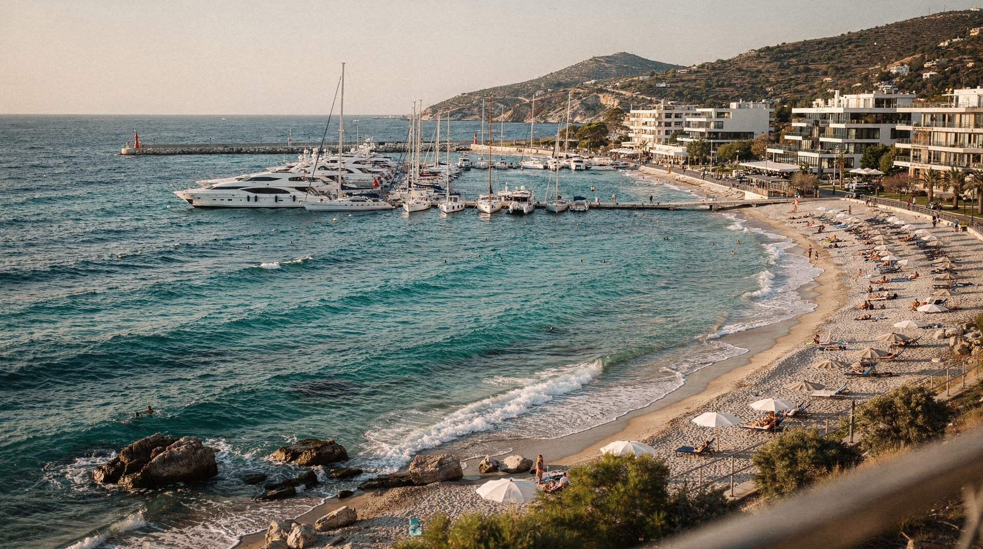 Athens Riviera sunset sail: sailing the coast at golden hour